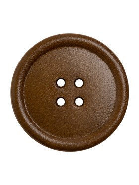 Leather 4-Hole Button – 40L/25.5mm – Brown Leather 4-Hole Button – 40L/25.5mm – Brown