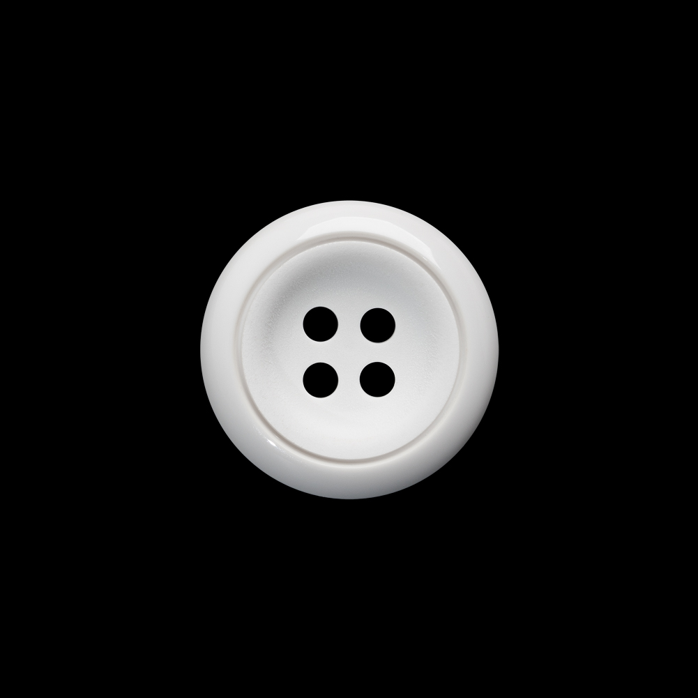 Plastic 4-Hole Button – 28L/18mm – White Tire Rim with Engraved Ring Plastic 4-Hole Button – 28L/18mm – White Tire Rim with Engraved Ring