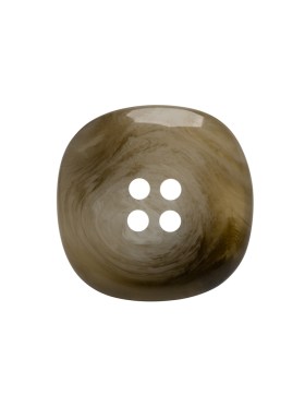 Plastic 4-Hole Button – 35L/22mm – Gray and Brown Chunky Square Plastic 4-Hole Button – 35L/22mm – Gray and Brown Chunky Square