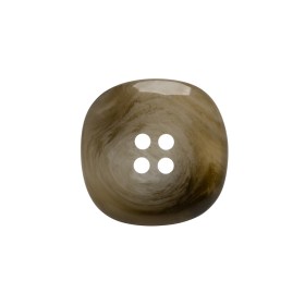 Plastic 4-Hole Button – 35L/22mm – Gray and Brown Chunky Square Plastic 4-Hole Button – 35L/22mm – Gray and Brown Chunky Square