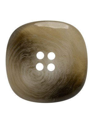 Plastic 4-Hole Button – 42L/27mm – Gray and Brown Chunky Square Plastic 4-Hole Button – 42L/27mm – Gray and Brown Chunky Square
