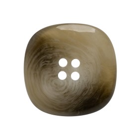 Plastic 4-Hole Button – 42L/27mm – Gray and Brown Chunky Square Plastic 4-Hole Button – 42L/27mm – Gray and Brown Chunky Square