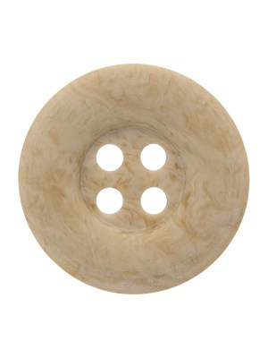 Bone 4-Hole Button – 40L/25.5mm – White and Beige Subtle Swirls Bone 4-Hole Button – 40L/25.5mm – White and Beige Subtle Swirls