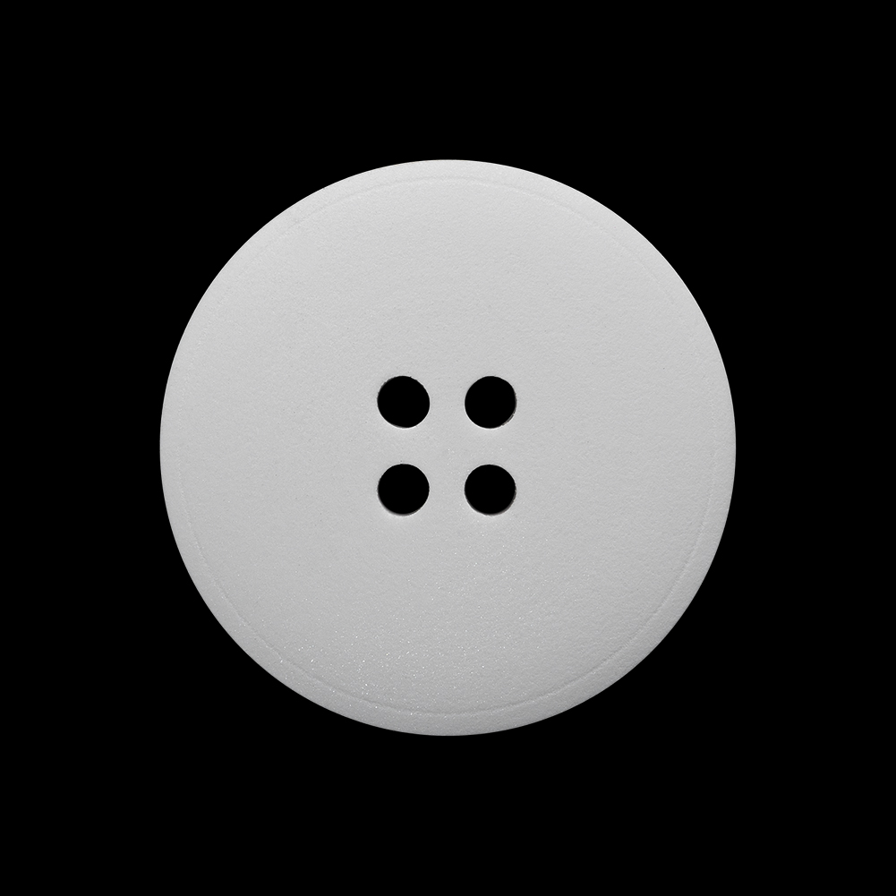 Plastic 4-Hole Button – 40L/25.5mm – White Low Convex Plastic 4-Hole Button – 40L/25.5mm – White Low Convex
