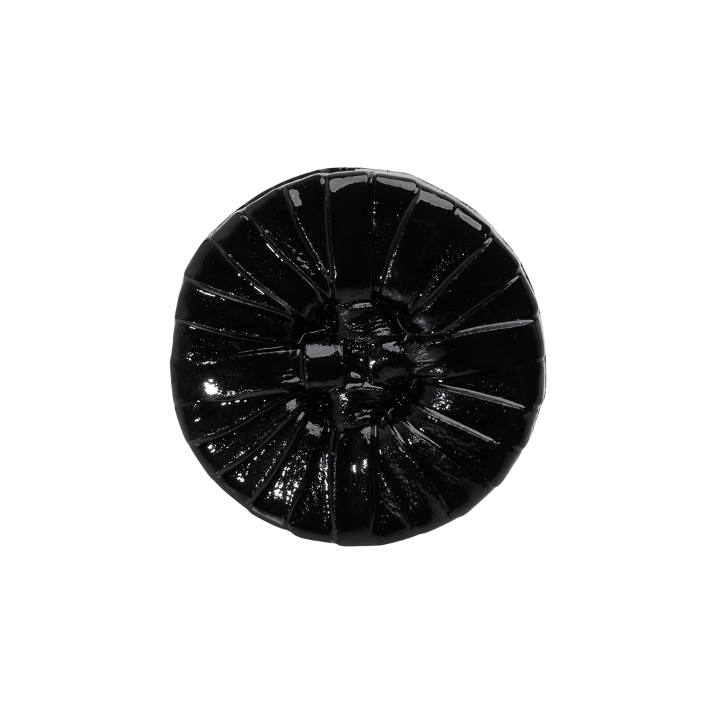 Plastic Shank Back Button – 36L/23mm – Black Faux Leather Wrapped Plastic Shank Back Button – 36L/23mm – Black Faux Leather Wrapped