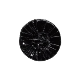 Plastic Shank Back Button – 36L/23mm – Black Faux Leather Wrapped Plastic Shank Back Button – 36L/23mm – Black Faux Leather Wrapped