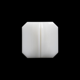 Square Plastic Shank Back Button Made in Italy – 30L/19mm – White Center Ridge Square Plastic Shank Back Button Made in Italy – 30L/19mm – White Center Ridge