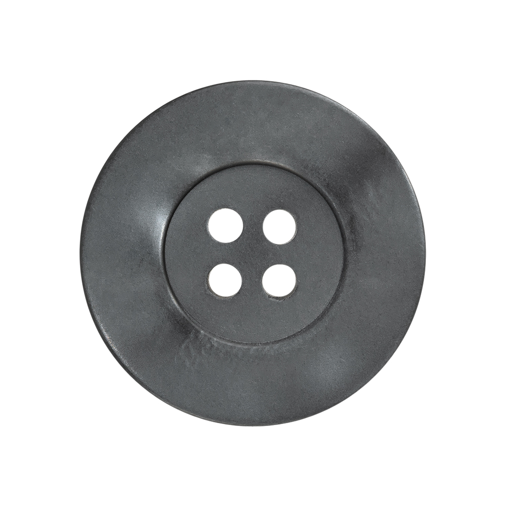 Plastic 4-Hole Button – 42L/27mm – Iridescent Gray with Wide Flat Rim Plastic 4-Hole Button – 42L/27mm – Iridescent Gray with Wide Flat Rim