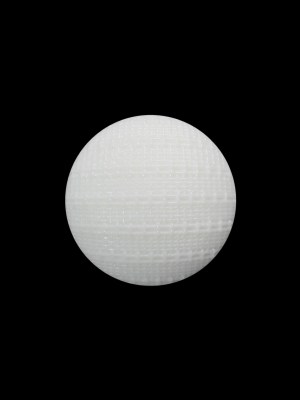 Plastic Shank Back Button – 28L/18mm – White Woven Textured Half Dome Plastic Shank Back Button – 28L/18mm – White Woven Textured Half Dome