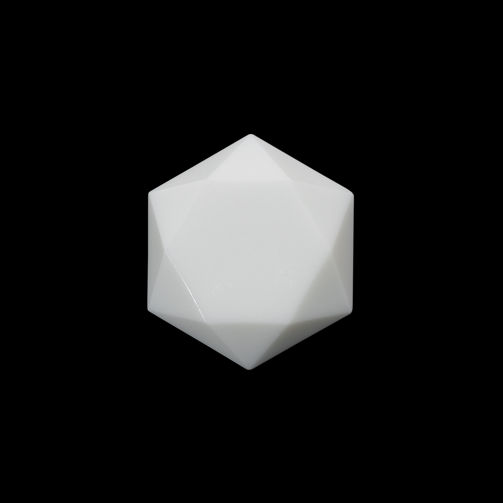 Hexagon Plastic Shank Back Button – 32L/20mm – White Geometric Hexagon Plastic Shank Back Button – 32L/20mm – White Geometric