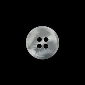 Plastic 4-Hole Button – 24L/15mm – Translucent White Swirls Rolled Rim Plastic 4-Hole Button – 24L/15mm – Translucent White Swirls Rolled Rim