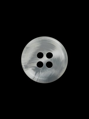 Plastic 4-Hole Button – 24L/15mm – Translucent White Swirls Rolled Rim Plastic 4-Hole Button – 24L/15mm – Translucent White Swirls Rolled Rim