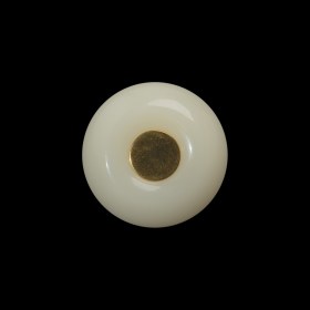 Plastic Self-Back Button – 32L/20mm – Ivory Tire Rim with Gold Disc Center Plastic Self-Back Button – 32L/20mm – Ivory Tire Rim with Gold Disc Center