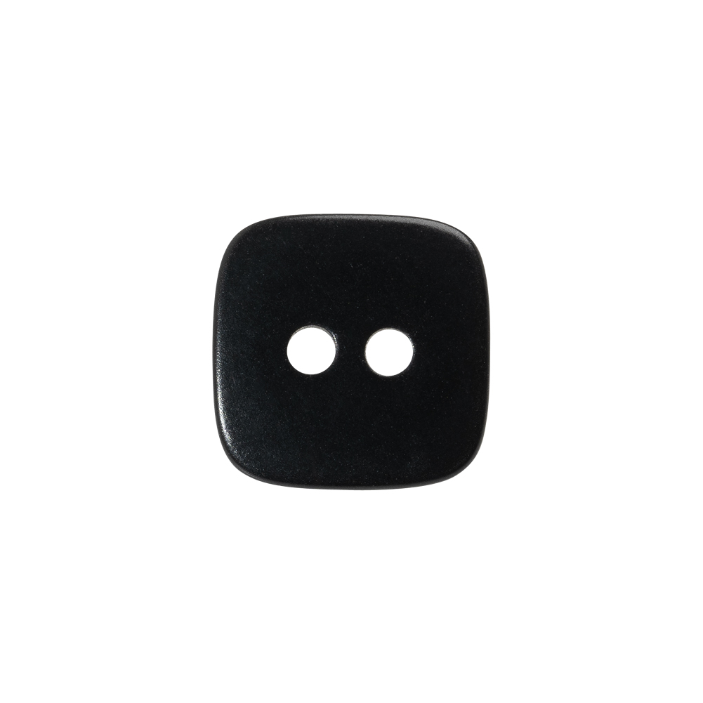 Square Plastic 2-Hole Button – 24L/15mm – Black Square Plastic 2-Hole Button – 24L/15mm – Black