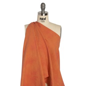 Terracotta Mottled Wrinkled Lightweight Cotton Canvas Terracotta Mottled Wrinkled Lightweight Cotton Canvas