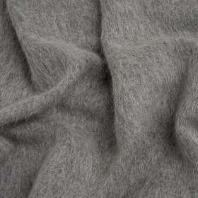 Gray Fuzzy Blended Wool Coating Gray Fuzzy Blended Wool Coating