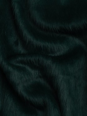 Dark Green Fuzzy Blended Wool Coating Dark Green Fuzzy Blended Wool Coating