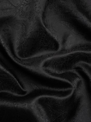 Black Paisley Polyester Jacquard Black Paisley Polyester Jacquard