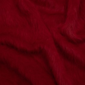 Red Fuzzy Blended Wool Coating Red Fuzzy Blended Wool Coating
