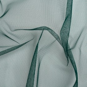Stiff Nylon Tulle – Dark Green – Designer Deadstock Stiff Nylon Tulle – Dark Green – Designer Deadstock