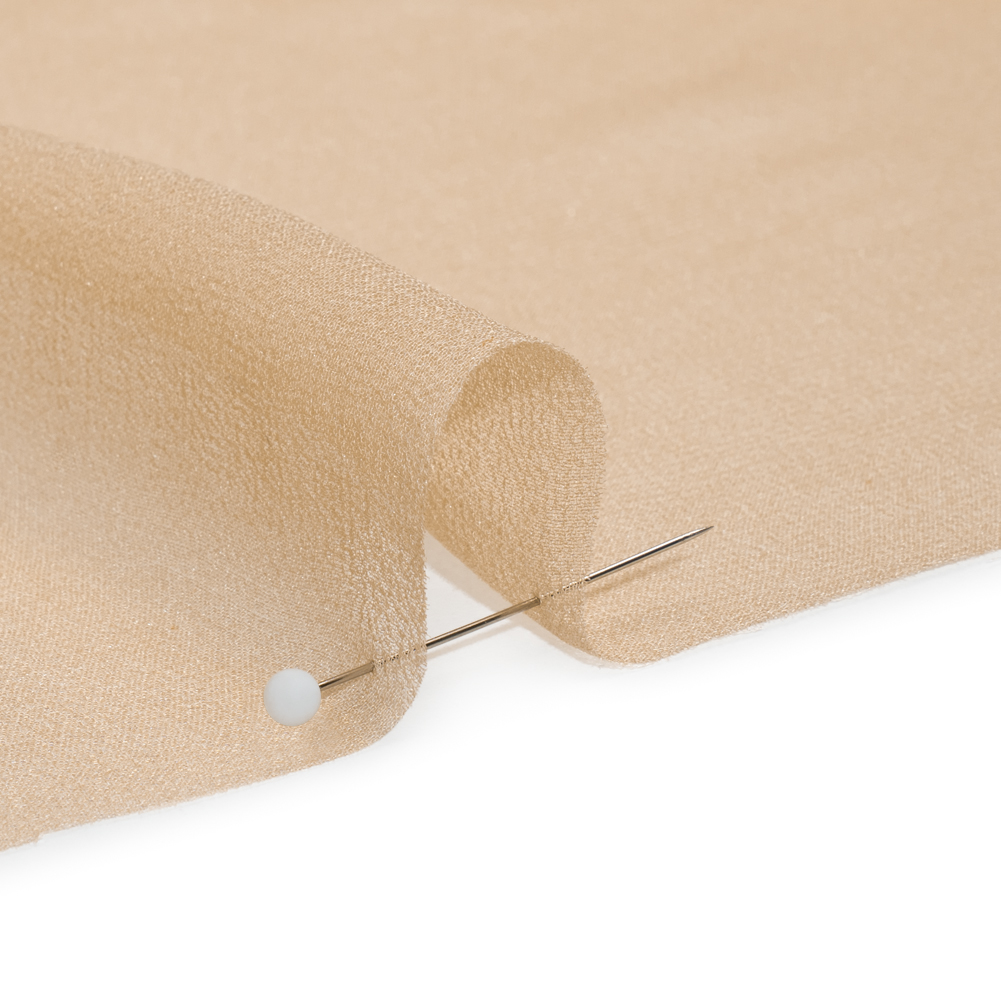 Famous Australian Designer Beige Silk Georgette Famous Australian Designer Beige Silk Georgette