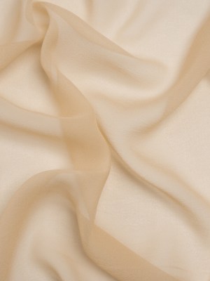 Famous Australian Designer Beige Silk Georgette Famous Australian Designer Beige Silk Georgette