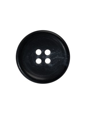 Plastic 4-Hole Button – 32L/20mm – Black with Gray Swirls Plastic 4-Hole Button – 32L/20mm – Black with Gray Swirls
