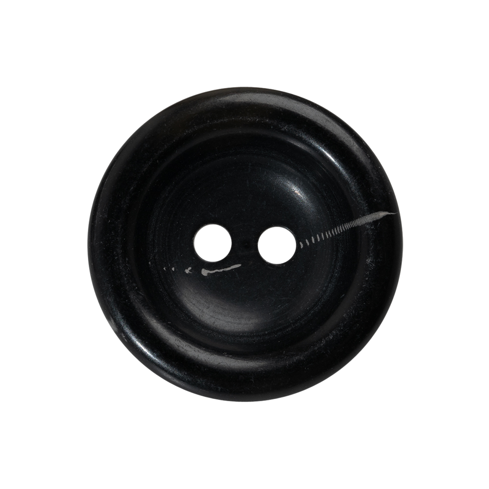 Plastic 2-Hole Button – 40L/25.5mm – Black Bowl Shaped Plastic 2-Hole Button – 40L/25.5mm – Black Bowl Shaped