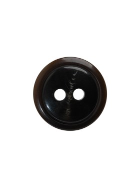 Plastic 2-Hole Button – 24L/15mm – Dark Brown Low Convex Plastic 2-Hole Button – 24L/15mm – Dark Brown Low Convex