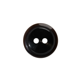 Plastic 2-Hole Button – 28L/18mm – Dark Brown Low Convex Plastic 2-Hole Button – 28L/18mm – Dark Brown Low Convex