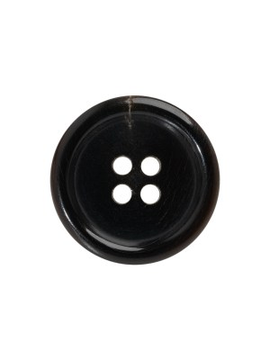 Plastic 4-Hole Button – 32L/20mm – Dark Brown and Beige Lines Rolled Rim Plastic 4-Hole Button – 32L/20mm – Dark Brown and Beige Lines Rolled Rim