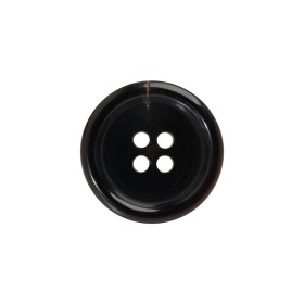 Plastic 4-Hole Button – 32L/20mm – Dark Brown and Beige Lines Rolled Rim Plastic 4-Hole Button – 32L/20mm – Dark Brown and Beige Lines Rolled Rim