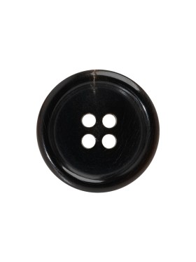 Plastic 4-Hole Button – 32L/20mm – Dark Brown and Beige Lines Rolled Rim Plastic 4-Hole Button – 32L/20mm – Dark Brown and Beige Lines Rolled Rim