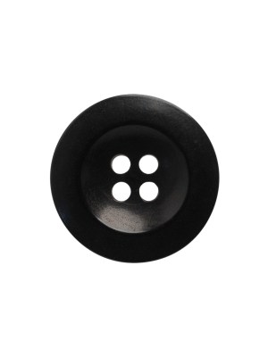 Plastic 4-Hole Button – 32L/20mm – Black Saucer Plastic 4-Hole Button – 32L/20mm – Black Saucer