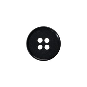 4-Hole Plastic Button – 24L/15mm – Matte Black Narrow Rim 4-Hole Plastic Button – 24L/15mm – Matte Black Narrow Rim