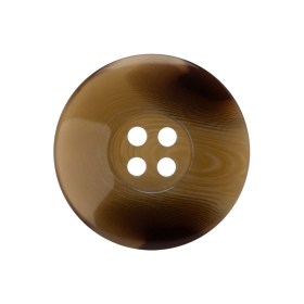 Plastic 4-Hole Button – 40L/25.5mm – Tan and Brown Swirls Shallow Ink Well Plastic 4-Hole Button – 40L/25.5mm – Tan and Brown Swirls Shallow Ink Well