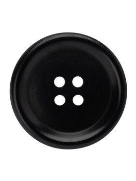 Plastic 4-Hole Button – 40L/25.5mm – Black Plastic 4-Hole Button – 40L/25.5mm – Black