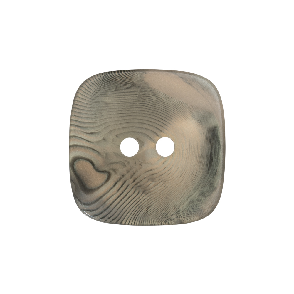 Square Plastic 2-Hole Button – 36L/23mm – Iridescent Ivory and Gray Marbled Square Plastic 2-Hole Button – 36L/23mm – Iridescent Ivory and Gray Marbled