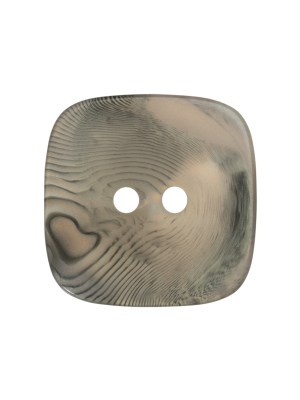 Square Plastic 2-Hole Button – 36L/23mm – Iridescent Ivory and Gray Marbled Square Plastic 2-Hole Button – 36L/23mm – Iridescent Ivory and Gray Marbled