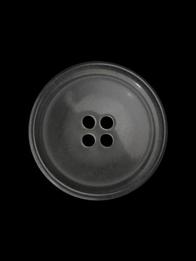 Plastic 4-Hole Button Made in Italy – 36L/23mm – Clear White Plastic 4-Hole Button Made in Italy – 36L/23mm – Clear White