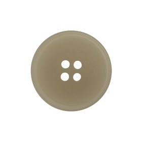 Plastic 4-Hole Button – 38L/24mm – Frosted Off White Narrow Rim Plastic 4-Hole Button – 38L/24mm – Frosted Off White Narrow Rim