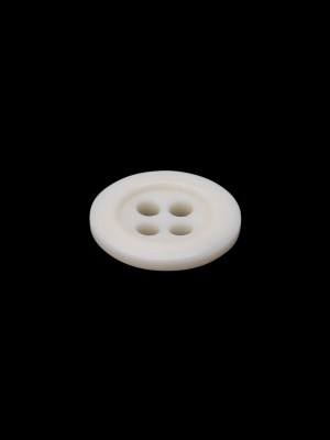 Plastic 4-Hole Shirt Button – 20L/12.5mm – Off White Plastic 4-Hole Shirt Button – 20L/12.5mm – Off White