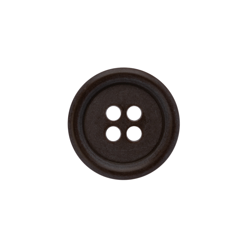 Plastic 4-Hole Button – 30L/19mm – Taupe Rolled Rim Plastic 4-Hole Button – 30L/19mm – Taupe Rolled Rim