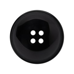 Plastic 4-Hole Button – 44L/28mm – Black Half Dome Plastic 4-Hole Button – 44L/28mm – Black Half Dome