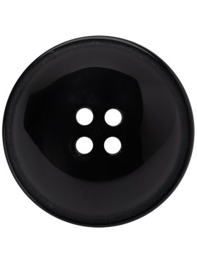 Plastic 4-Hole Button – 44L/28mm – Black Half Dome Plastic 4-Hole Button – 44L/28mm – Black Half Dome