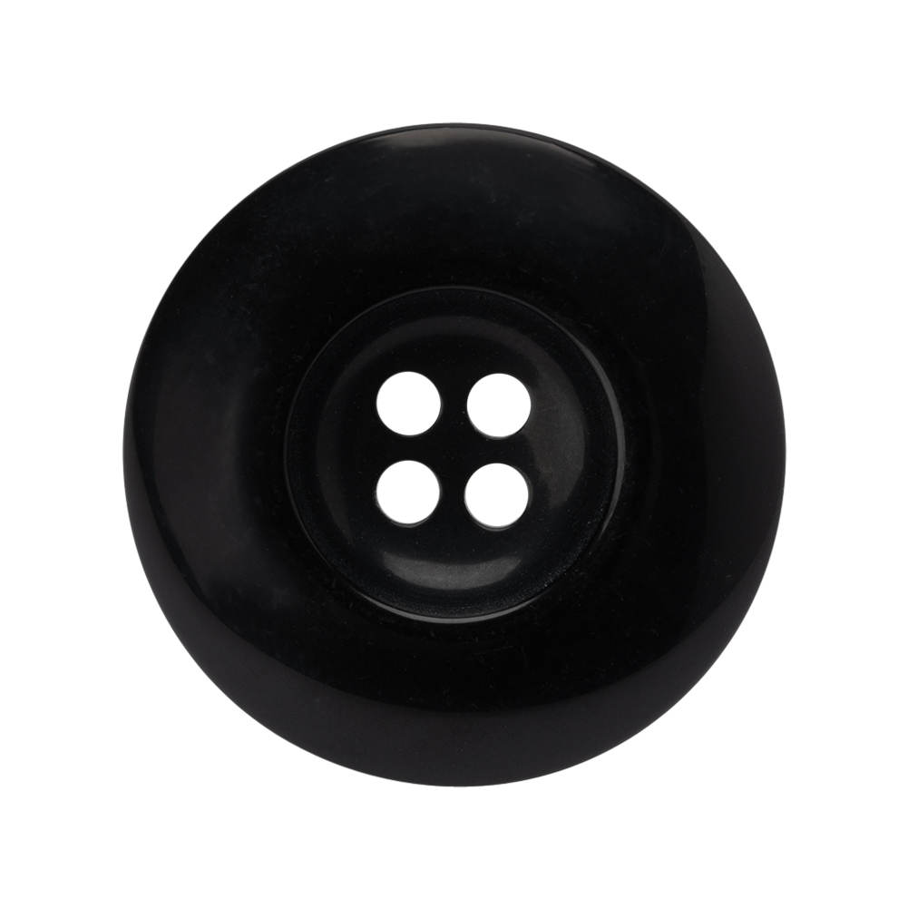 Plastic 4-Hole Button – 44L/28mm – Black Ink Well Plastic 4-Hole Button – 44L/28mm – Black Ink Well