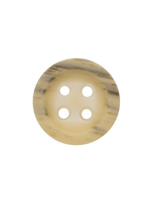 Plastic 4-Hole Button – 28L/18mm – Beige and Gray Striated Plastic 4-Hole Button – 28L/18mm – Beige and Gray Striated