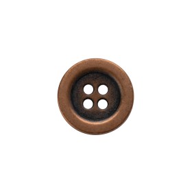 Metal 4-Hole Button – 24L/15mm – Copper Metal 4-Hole Button – 24L/15mm – Copper