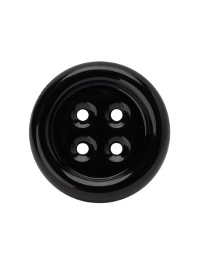 Metal 4-Hole Button – 36L/23mm – Black Enamel Coated Metal 4-Hole Button – 36L/23mm – Black Enamel Coated