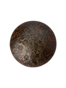 Metal Shank Back Button – 36L/23mm – Distressed Antique Brass Metal Shank Back Button – 36L/23mm – Distressed Antique Brass
